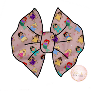 Gingerbread princesses bow/ Piggies