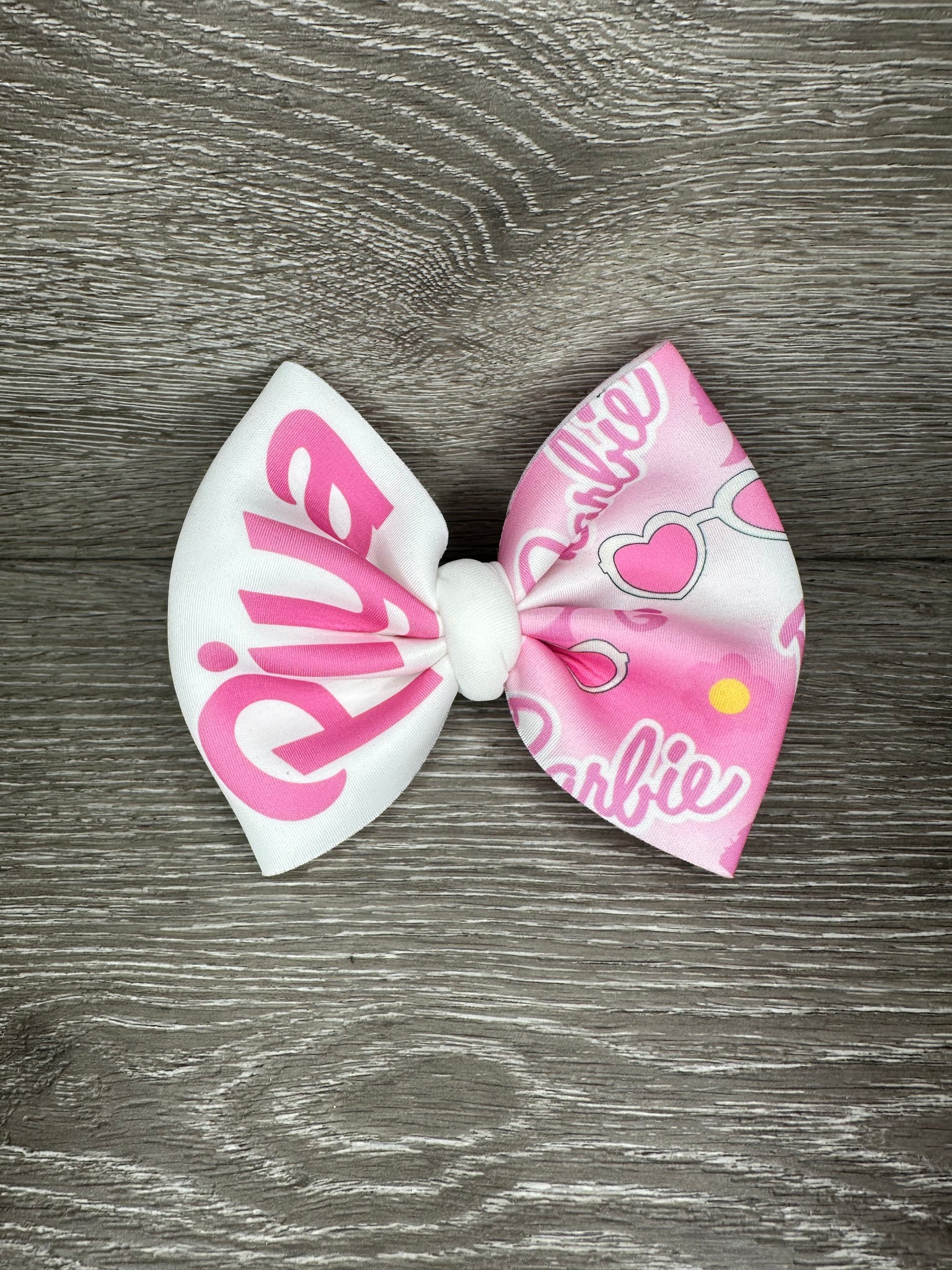 Pretty in pink Barbie  Custom name bow