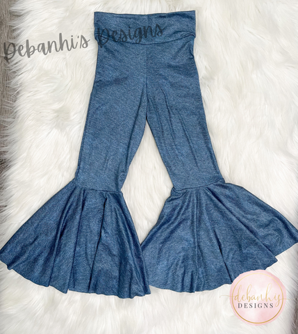 Jean print Bell Style Pants