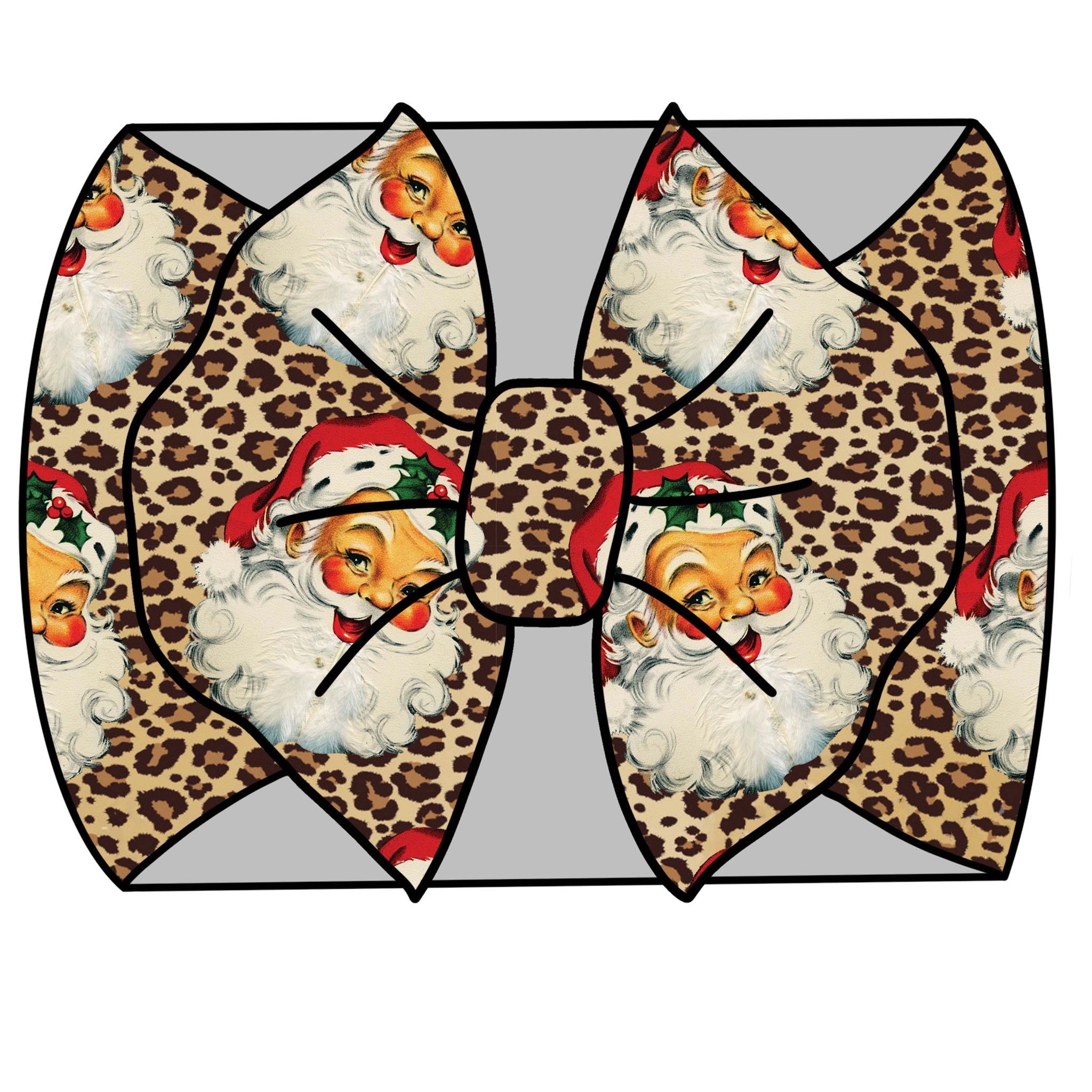 Cheetah santa headwrap